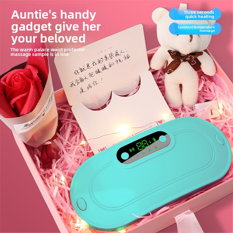 Portable Heating Pad with Vibration and Warmth