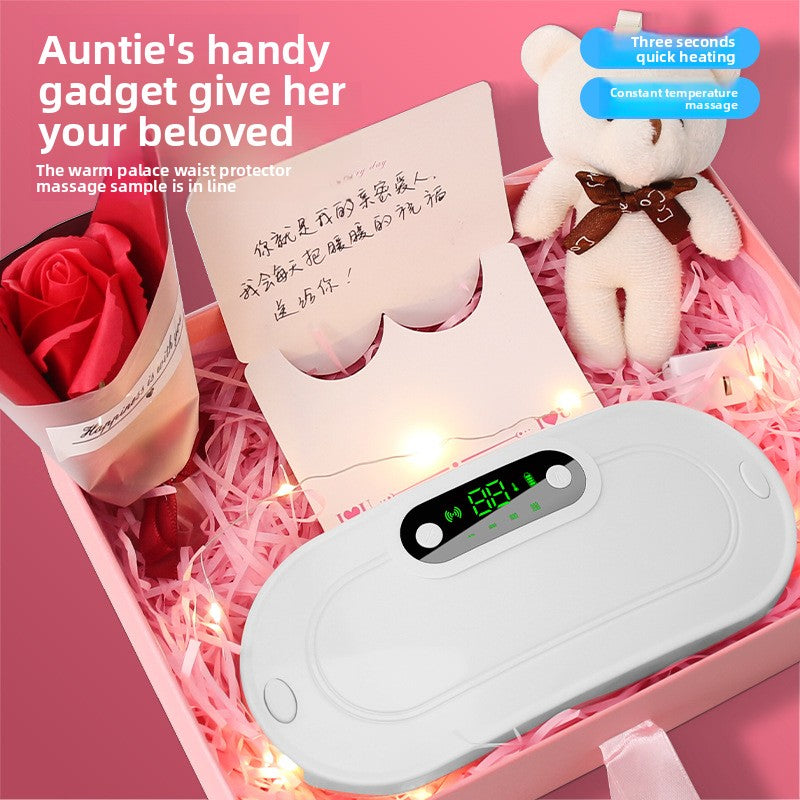 Portable Heating Pad with Vibration and Warmth