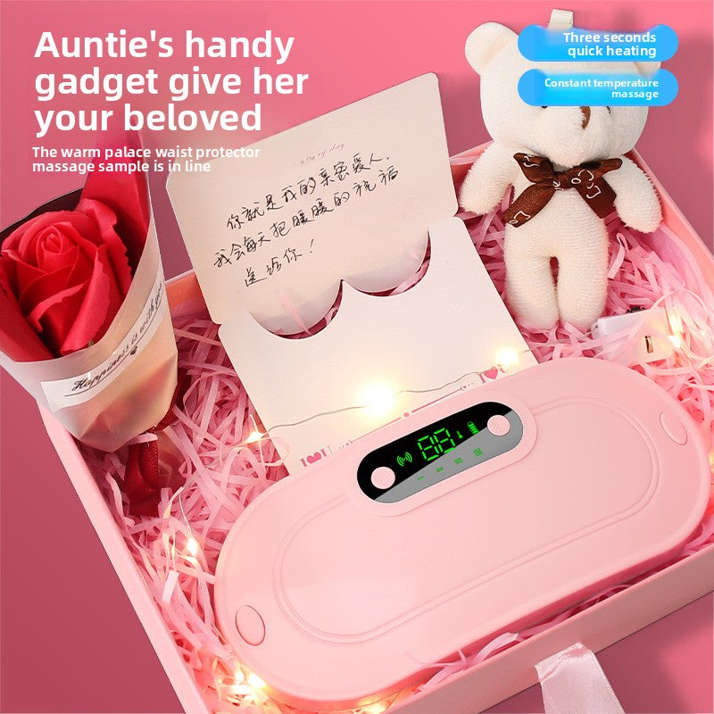 Portable Heating Pad with Vibration and Warmth